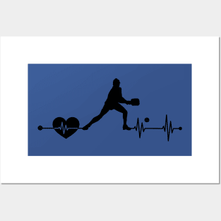 Pickleball Heartbeat 2 Posters and Art